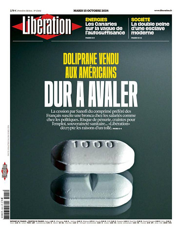 Libération du Mardi 15 Octobre 2024
