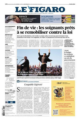 Le Figaro du Mardi 15 Octobre 2024
