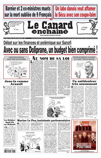Le Canard enchaîné - 16 Octobre 2024