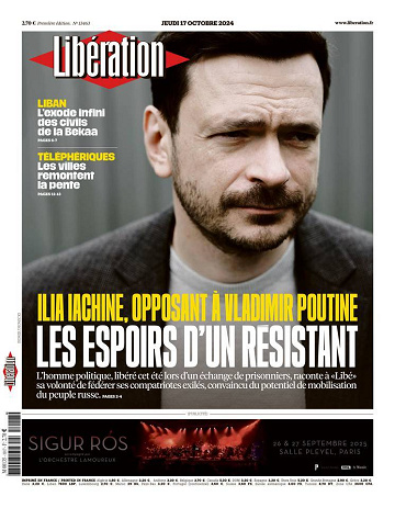 Libération du Jeudi 17 Octobre 2024