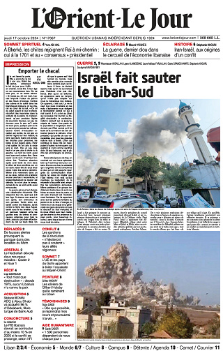L'Orient-Le Jour - 17 Octobre 2024