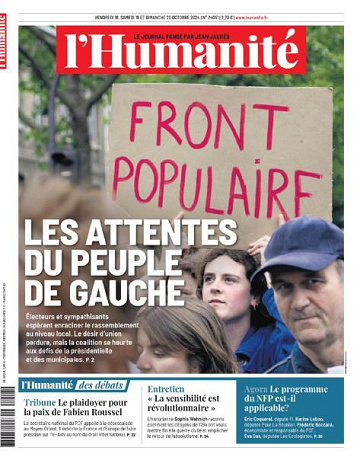 L’Humanite - 18-20 Octobre 2024