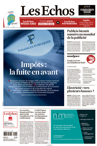 Les Echos - 18-19 Octobre 2024