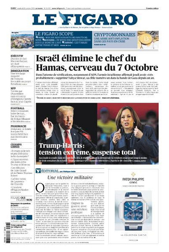 Le Figaro du Vendredi 18 Octobre 2024
