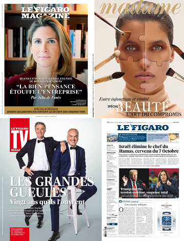 Pack Le Figaro et ses 3 suppléments - Vendredi 18 Octobre 2024