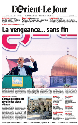 L'Orient-Le Jour - 18 Octobre 2024