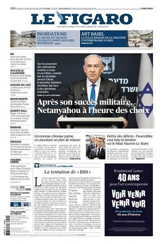 Le Figaro du Samedi 19 et Dimanche 20 Octobre 2024