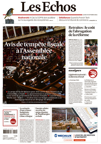 Les Echos - 21 Octobre 2024