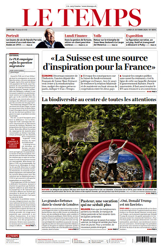 Le Temps - 21 Octobre 2024