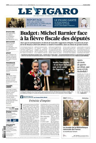 Le Figaro du Lundi 21 Octobre 2024