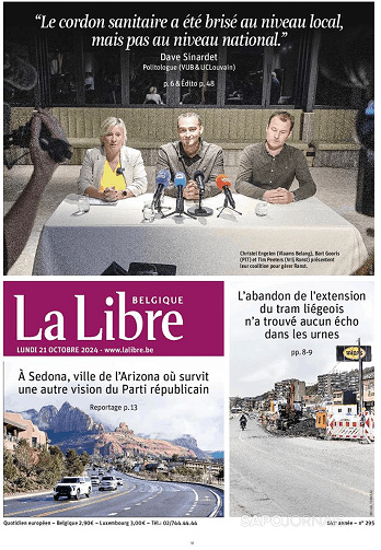 La Libre Belgique du 21 Octobre 2024