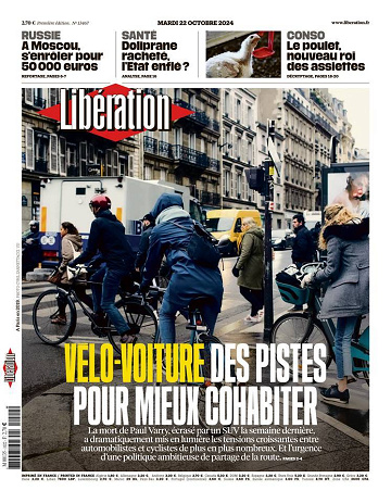 Libération du Mardi 22 Octobre 2024