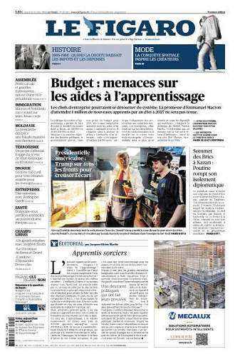 Le Figaro du Mardi 22 Octobre 2024