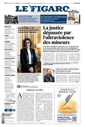 Le Figaro du Jeudi 24 Octobre 2024