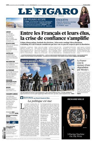 Le Figaro du Vendredi 25 Octobre 2024