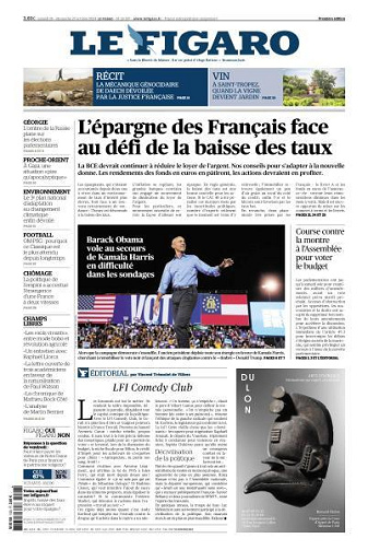 Le Figaro du Samedi 26 et Dimanche 27 Octobre 2024