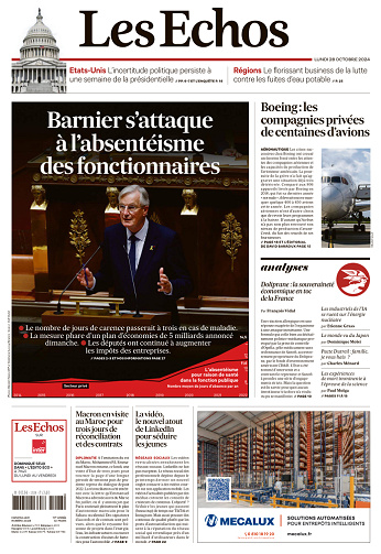 Les Echos - 28 Octobre 2024