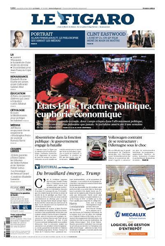 Le Figaro du Mardi 29 Octobre 2024