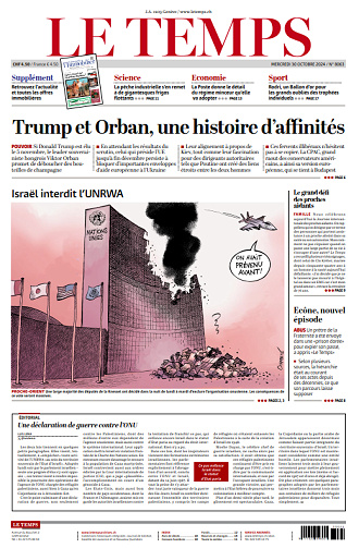 Le Temps - 30 Octobre 2024