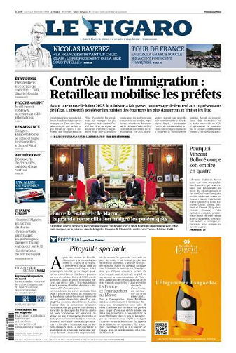 Le Figaro du Mercredi 30 Octobre 2024