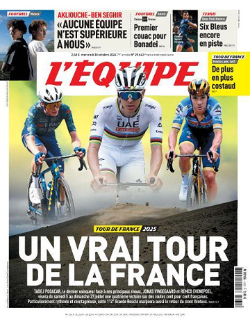 L’equipe du Mercredi 30 Octobre 2024