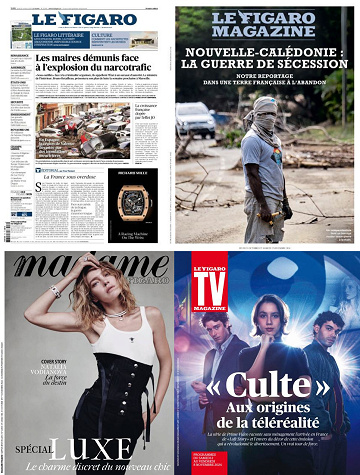 Pack Le Figaro et ses 3 suppléments - Vendredi 31 Octobre 2024