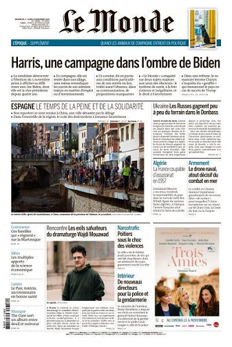 Le Monde du Dimanche 3 et Lundi 4 Novembre 2024