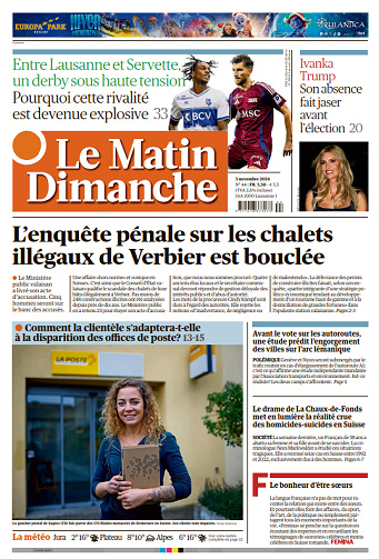 Le Matin Dimanche - 3 Novembre 2024