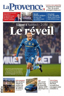 La Provence Marseille du lundi 4 novembre 2024