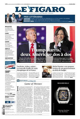 Le Figaro du Mardi 5 Novembre 2024