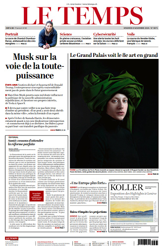 Le Temps - 8 Novembre 2024