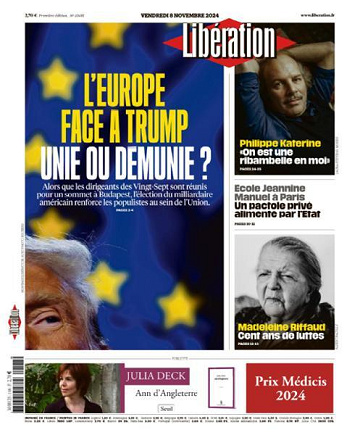 Libération du Vendredi 8 Novembre 2024
