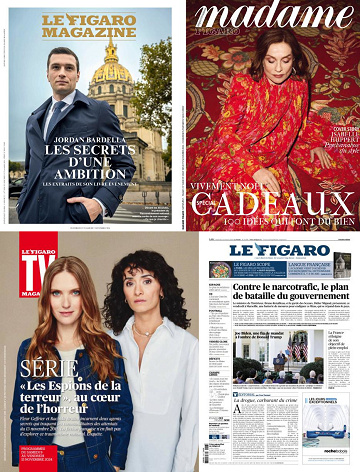 Pack Le Figaro et ses 3 suppléments - Vendredi 8 Novembre 2024