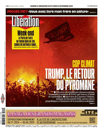 Libération du Samedi 9 et Lundi 11 Novembre 2024
