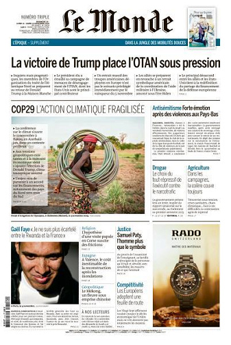 Le Monde du Dimanche 10 et Mardi 12 Novembre 2024