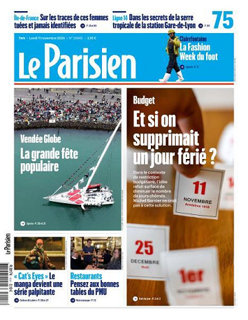 Le Parisien - 11 Novembre 2024