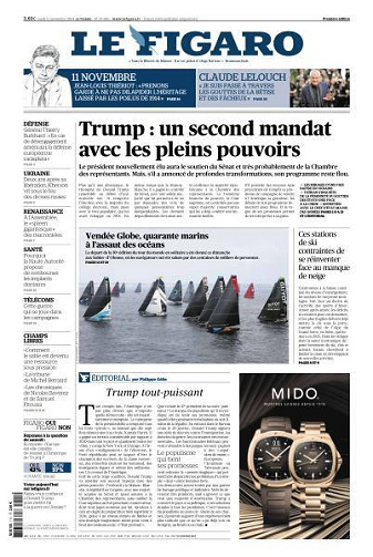 Le Figaro du Lundi 11 Novembre 2024
