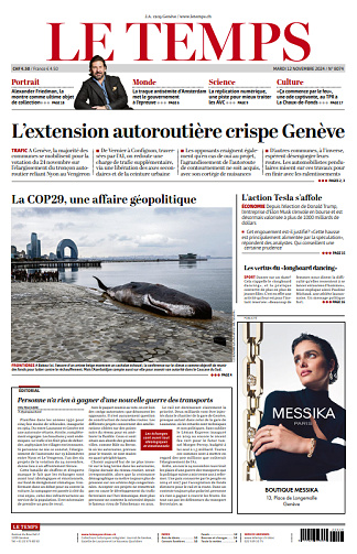 Le Temps - 12 Novembre 2024