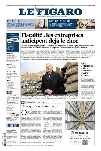 Le Figaro du Mardi 12 Novembre 2024