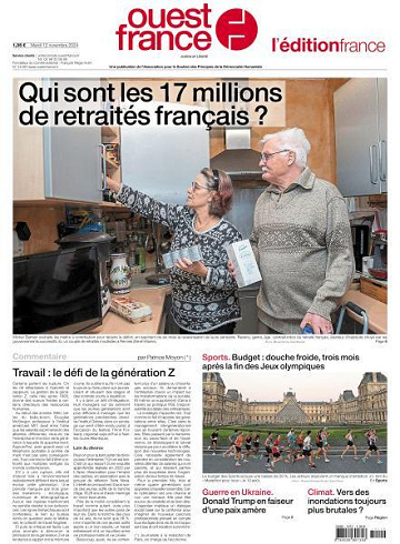 Ouest-France Édition France - 12 Novembre 2024Ouest-France Édition France - 12 Novembre 2024