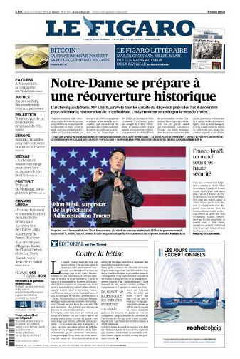 Le Figaro du Jeudi 14 Novembre 2024