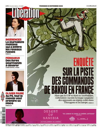 Libération du Vendredi 15 Novembre 2024