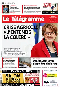 Le Télégramme - 15 Novembre 2024 (14 Editions)