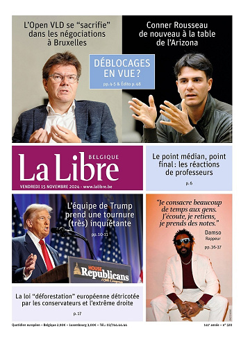 La Libre Belgique du 15 Novembre 2024