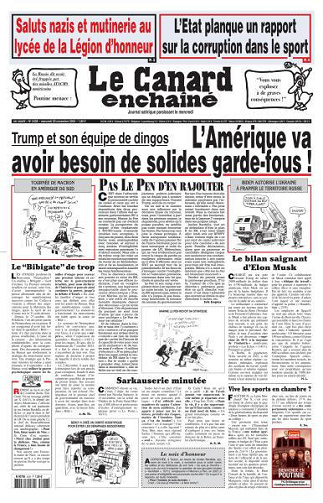 Le Canard enchaîné - 20 Novembre 2024
