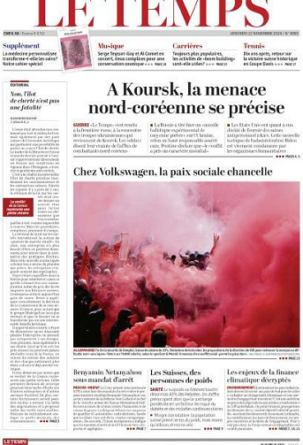 Le Temps - 22 Novembre 2024
