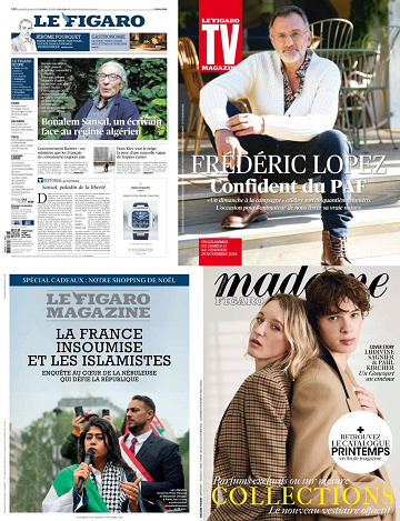 Pack Le Figaro et ses 3 suppléments - Vendredi 22 Novembre 2024