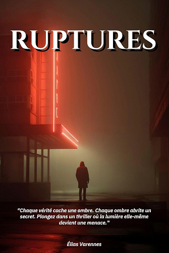 Élias Varennes - RUPTURES : "Chaque vérité cache une ombre. Chaque ombre abrite un secret. Plongez dans un thriller où la lumière elle-même devient une menace." (2024)