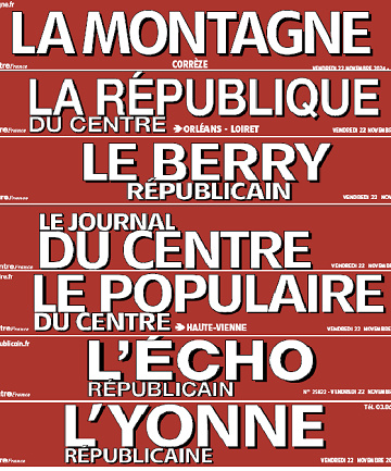 ack Journaux Centre France (7 éditions) - 23 Novembre 2024