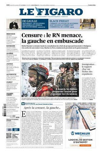 Le Figaro du Mardi 26 Novembre 2024